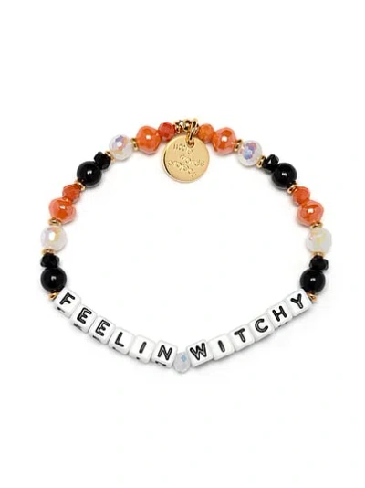 Pink Little Words Project Feelin Witchy Bracelet In Black