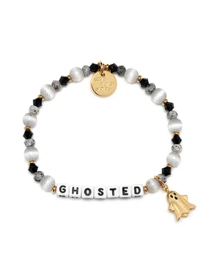 Pink Little Words Project Ghosted Bracelet In Black