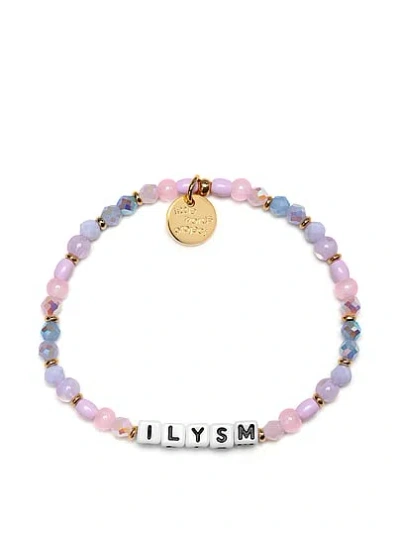 Pink Little Words Project Ilysm Bracelet In Purple