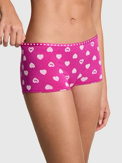 Pink Logo Boyshort Panty In