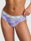 Pink Logo Cotton Hiphugger Panty In Multi