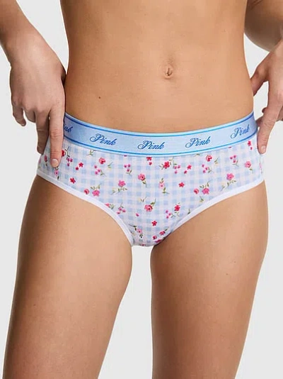 Pink Logo Hiphugger Panty In Purple