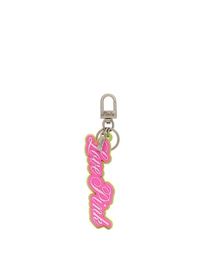 Pink Logo Keychain Charm In