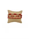 Pink Luna Women's Adjustable Set Bracelet In Red In Red