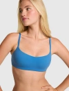 Pink Marshmallow Lightly Lined Wireless Comfy Bra In Blue