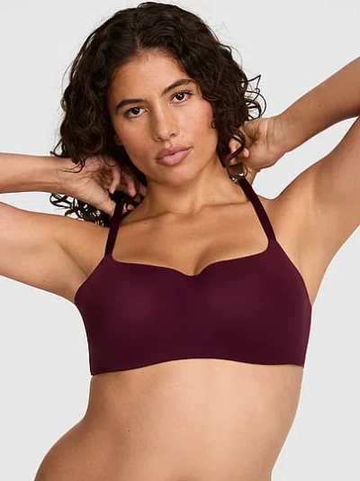 Pink Marshmallow Lightly Lined Wireless Comfy Bra In Purple