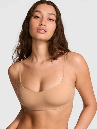 Pink Marshmallow Lightly Lined Wireless Comfy Bra In Sand