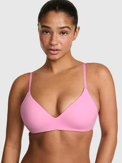 Pink Marshmallow Push-up Wireless Comfy Bra In