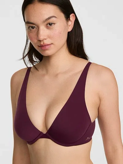 Pink Marshmallow Unlined Flexiwire Comfy Bra In Purple