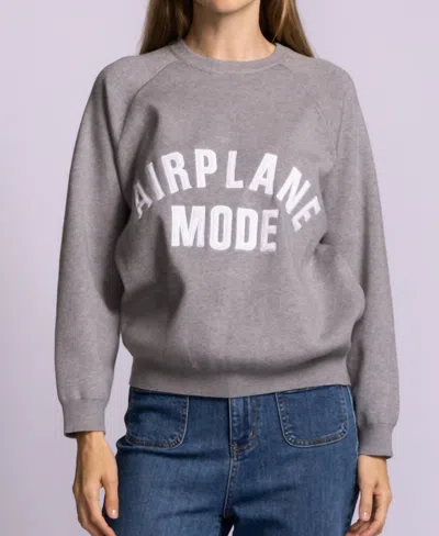 Pink Martini Airplane Mode Sweater In Gray