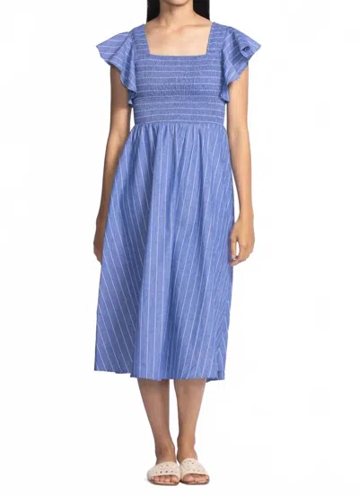 Pink Martini Camille Dress In Blue In Multi