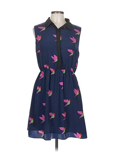 Pre-owned Pink Martini Casual Dress In Blue