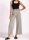 Pink Martini Cherry Pants In Light Brown Plaid In Multi