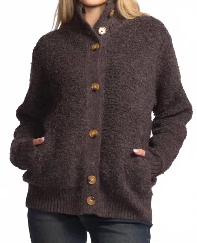 Pink Martini Dolly Sweater In Dark Grey In Brown