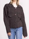 Pink Martini Erika Sweater In Dark Grey In Grey