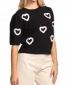 Pink Martini Hart Sweater In Black In Black