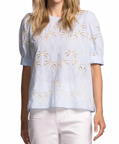 Pink Martini Jada Top In Blue In Purple