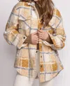 Pink Martini Jade Coat In Light Brown In Multi