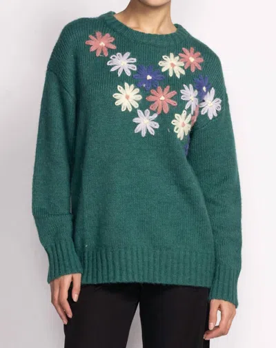 Pink Martini Layton Sweater In Green