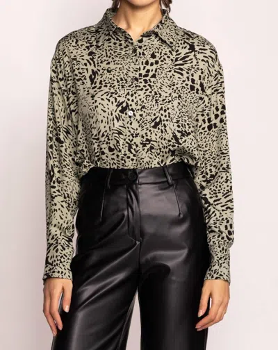 Pink Martini Lexi Top In Sage In Multi