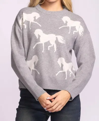 Pink Martini Meadow Sweater In Gray