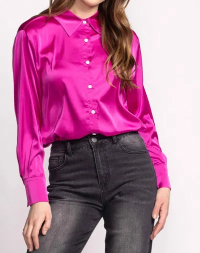 Pink Martini Myla Top In Purple In Pink
