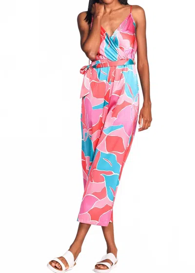 Pink Martini Noelle Jumpsuit In Pink In Multi