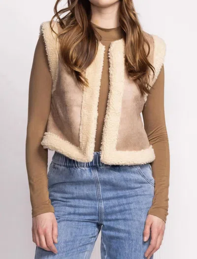 Pink Martini Phoebe Vest In Beige