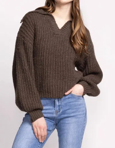 Pink Martini Sloane Sweater In Brown