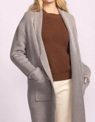 Pink Martini Stockport Sweater Jacket In Grey Mix In Gray