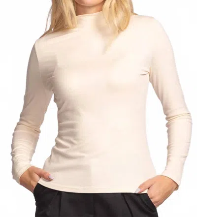Pink Martini Vienna Long Sleeve Top In Off White In Neutral