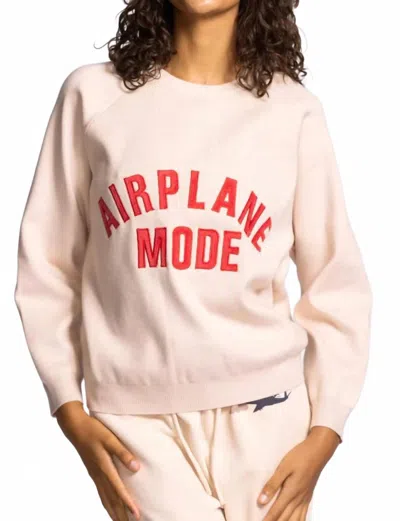 Pink Martini Women's Airplane Mode Sweater In Beige