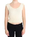 Pink Memories Cotton Blend Knitted Sleeveless Sweater