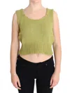 Pink Memories Cotton Blend Knitted Sleeveless Sweater