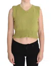 Pink Memories Cotton Blend Knitted Sleeveless Sweater