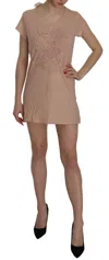 Pink Memories Lace Short Sleeve Shift Mini Dress