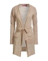 Pink Memories Woman Cardigan Beige Size 6 Polyamide, Mohair Wool, Wool, Cotton In Neutral