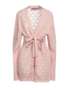 Pink Memories Woman Cardigan Blush Size 6 Acrylic, Mohair Wool, Polyamide, Wool