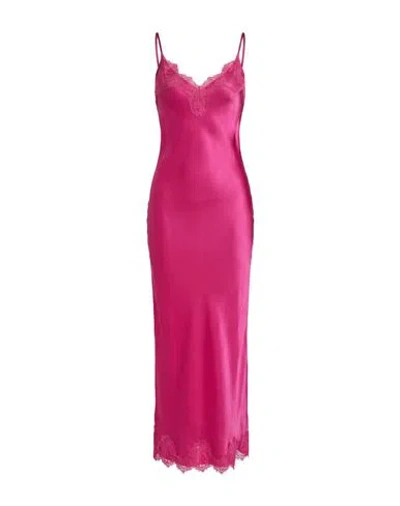 Pink Memories Woman Maxi Dress Fuchsia Size 2 Viscose, Elastane