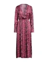 Pink Memories Woman Long Dress Fuchsia Size 8 Viscose In Pink