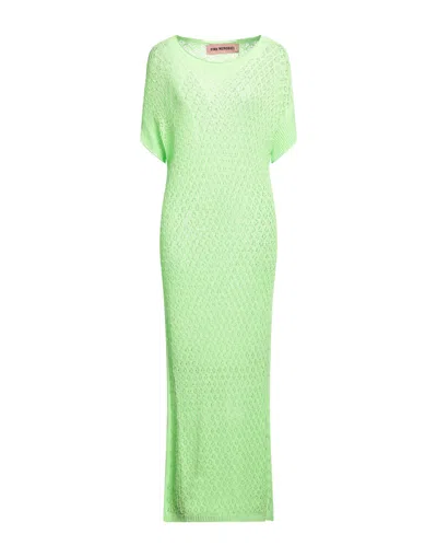 Pink Memories Long Dresses In Green
