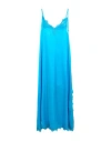 Pink Memories Woman Midi Dress Azure Size 8 Viscose, Elastane, Cotton, Polyamide