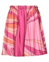 Pink Memories Woman Mini Skirt Fuchsia Size 8 Polyester In Pink
