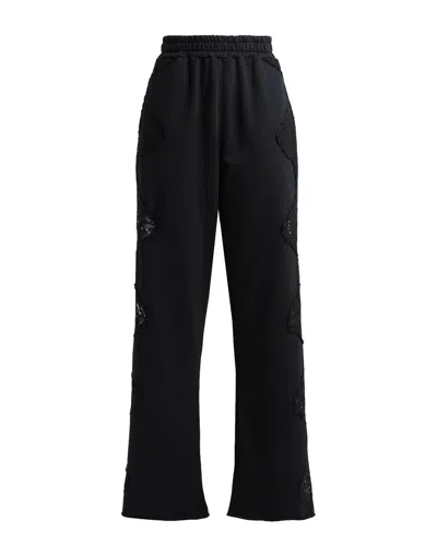 Pink Memories Pants In Black