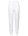 Pink Memories Pants In White