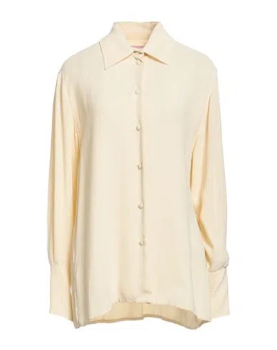 Pink Memories Woman Shirt Cream Size 6 Viscose In Neutral