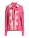 Pink Memories Woman Shirt Fuchsia Size 6 Viscose In Pink