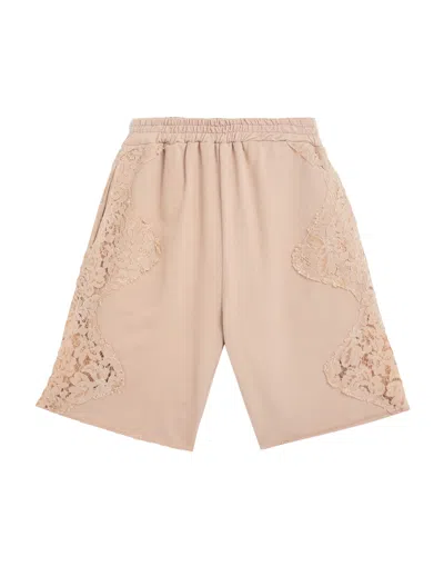 Pink Memories Woman Shorts & Bermuda Shorts Beige Size 4 Cotton, Nylon
