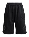 Pink Memories Woman Shorts & Bermuda Shorts Black Size 10 Cotton, Nylon