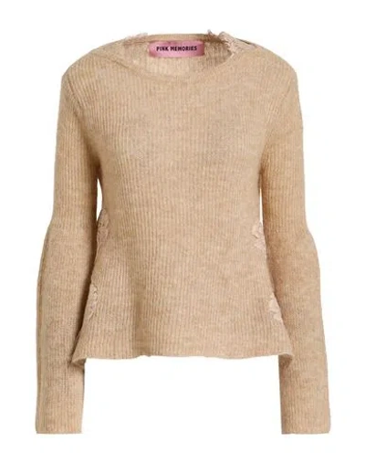 Pink Memories Woman Sweater Beige Size 8 Polyamide, Mohair Wool, Wool In Brown
